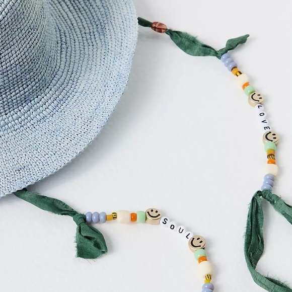 Free People X Modern Monarchie size small Elegant Blue New wtag Sun Hat Rio Star main image 6